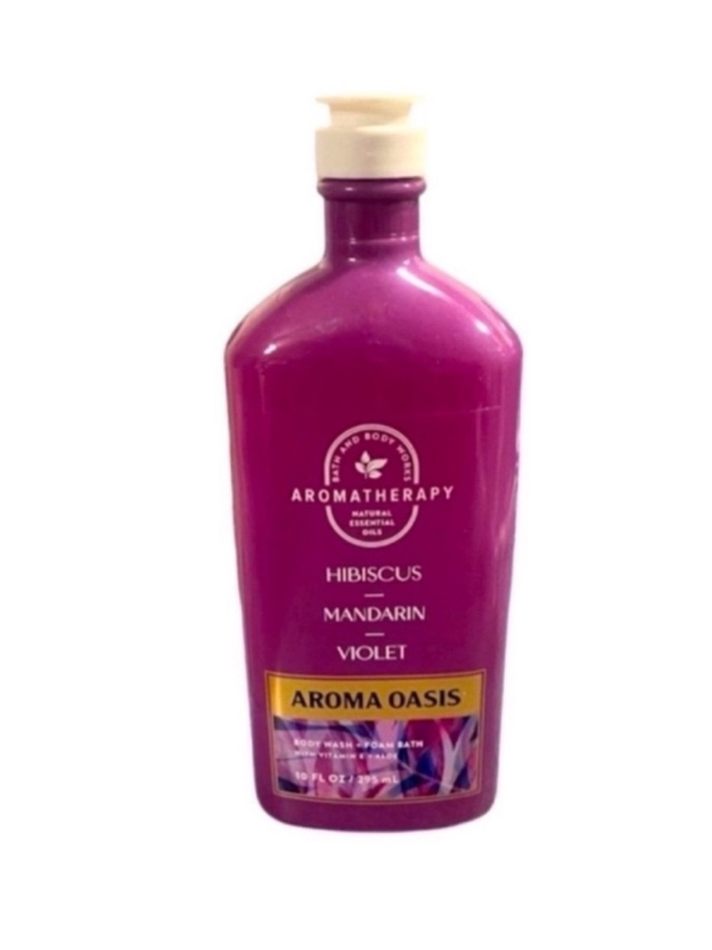 Aromatherapy Aroma Oasis Hibiscus Mandarin and Violet Body Wash and Foam Bath